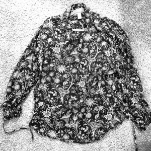 H&M Collared Bell Sleeved Blouse